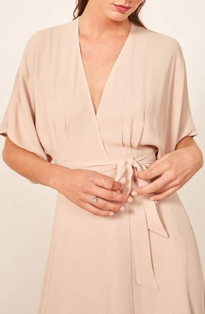 Shop Reformation Winslow Maxi Dress In Champagne