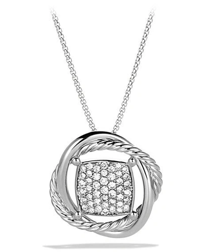 Shop David Yurman 11mm Pave Diamond Infinity Necklace