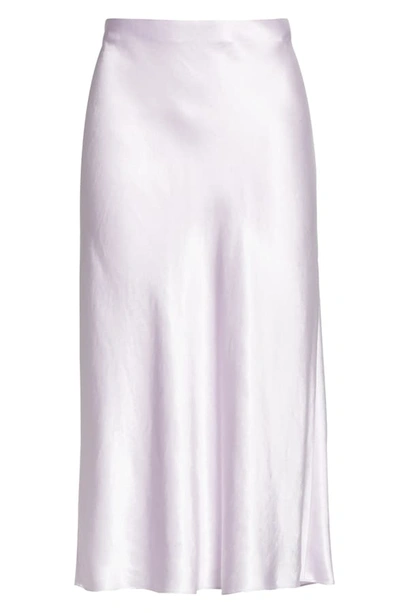 Shop Vince Slip Skirt In Pale Iris