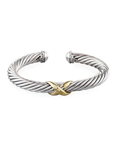 Shop David Yurman X Bracelet With Gold