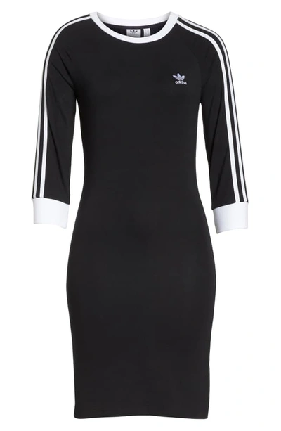 Shop Adidas Originals 3-stripes Dress In Black