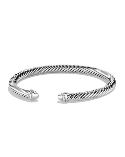 Shop David Yurman Cable Classics Bracelet With Diamonds