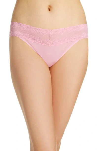 Shop Natori Bliss Perfection Thong In Taffy