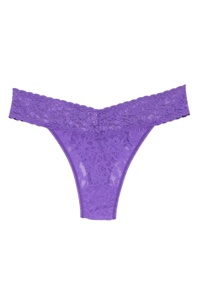 Shop Hanky Panky Original Rise Thong In Vibrant Violet Purple
