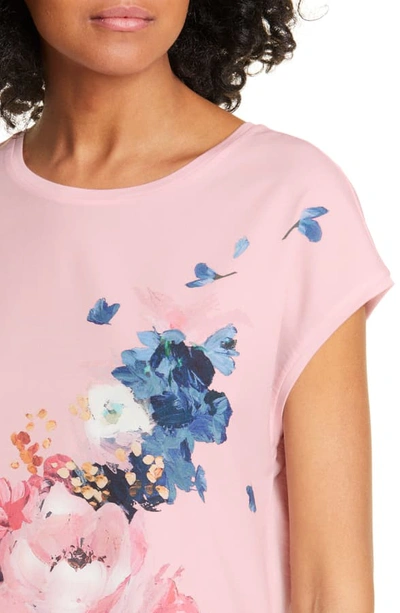 Shop Ted Baker Santula Mixed Media Tee In Light Pink