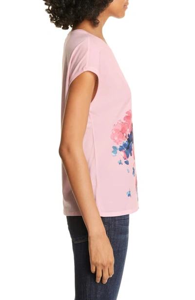 Shop Ted Baker Santula Mixed Media Tee In Light Pink