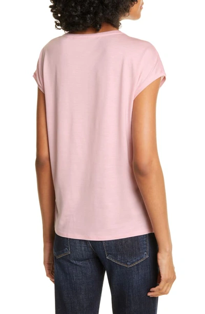 Shop Ted Baker Santula Mixed Media Tee In Light Pink