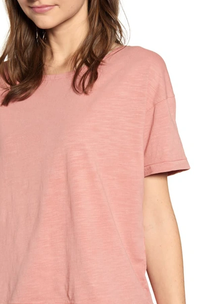 Shop Alex Mill Slub Boxy Tee In Dried Rose