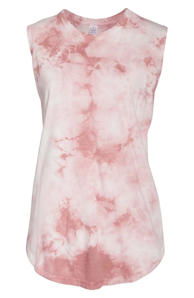 Shop Alternative Tie Dye Muscle Tee In Whiskey Rose