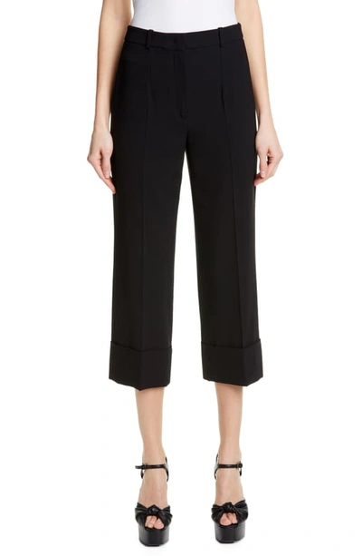 Shop Michael Kors Cuffed Crop Pants In Black