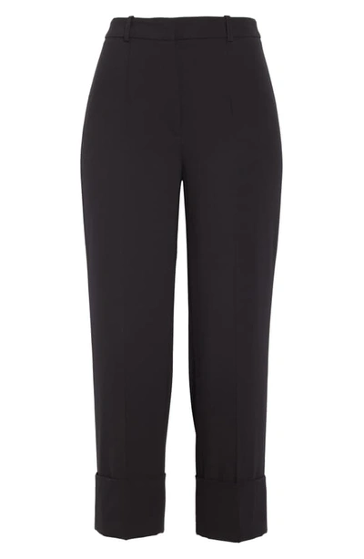 Shop Michael Kors Cuffed Crop Pants In Black