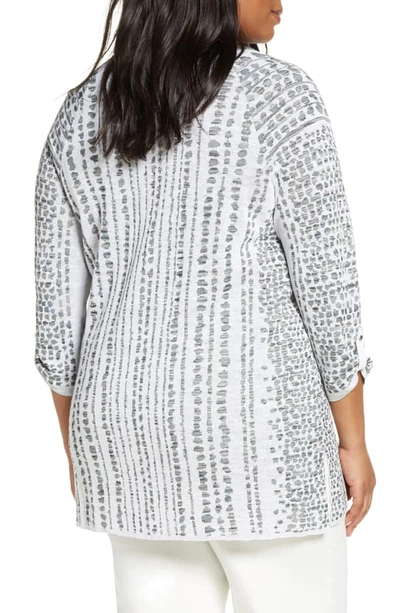 Shop Nic + Zoe Natural Instinct Jacquard Sweater In Multi