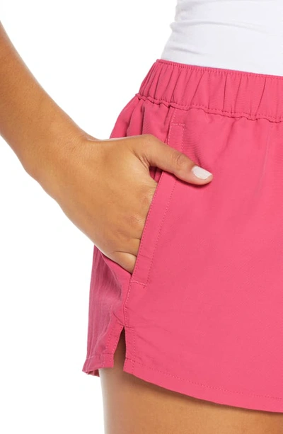 Shop Patagonia Barely Baggies Shorts In Reef Pink