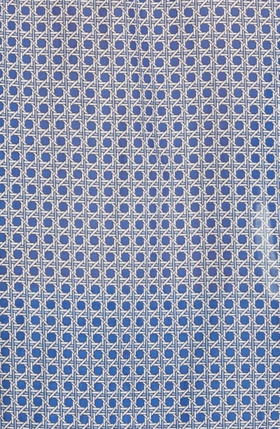 Shop Equipment Videlle Cane Pattern Cotton & Silk Shirt In True Blue Multi