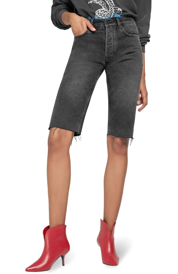 anine bing denim shorts