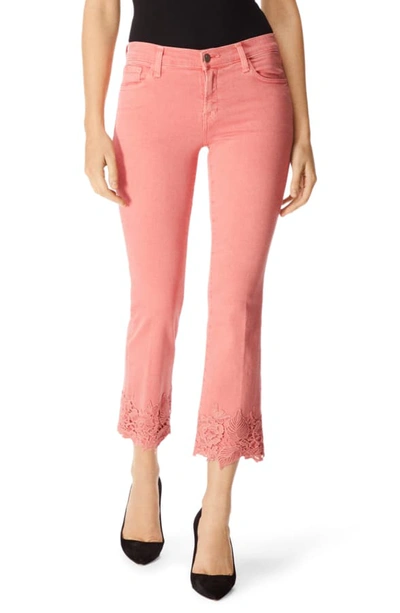 Shop J Brand Selena Crop Bootcut Jeans In Faded Glare