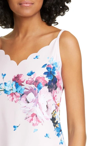 Shop Ted Baker Seryn Rasberry Ripple Scalloped Camisole In Light Pink