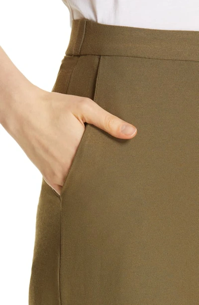 Shop Eileen Fisher High Waist Ankle Pants In Olive