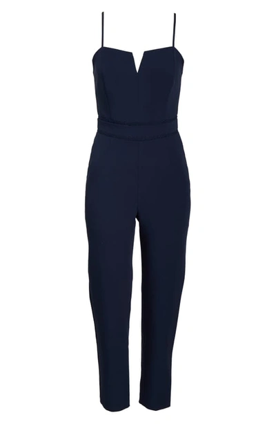 Shop Adelyn Rae Brinley Jumpsuit In Navy