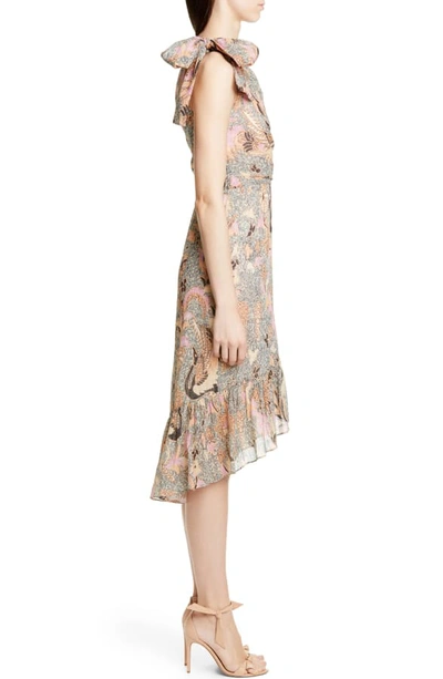 Shop Ulla Johnson Uma One-shoulder High/low Dress In Ivory