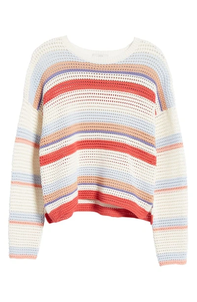 Shop Joie Diza Stripe Cotton Sweater In Multi