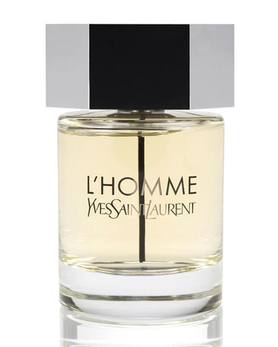 Shop Saint Laurent L'homme Eau De Toilette, 3.3 Oz. In Transparent