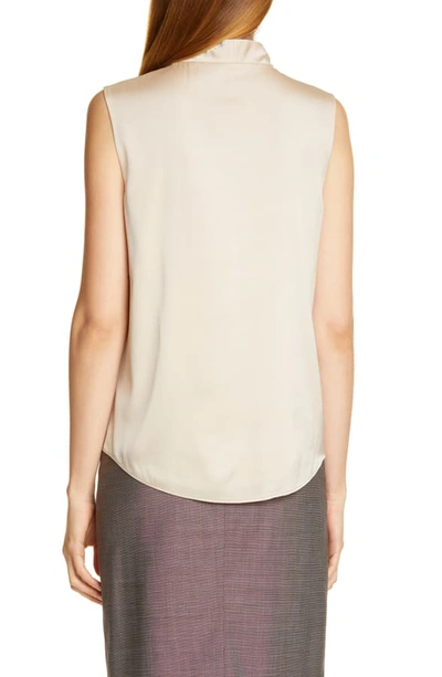 Shop Hugo Boss Iolisa Stretch Silk Blouse In Desert