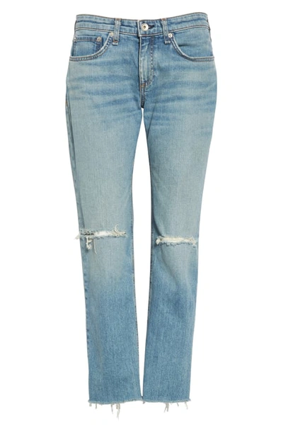 Shop Rag & Bone Dre Ripped Ankle Slim Boyfriend Jeans In Sonny W Ho