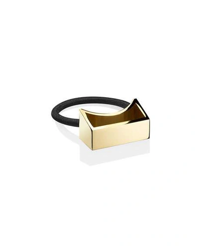 Oribe Geometric Gold Plated Metal Ponytail Holder