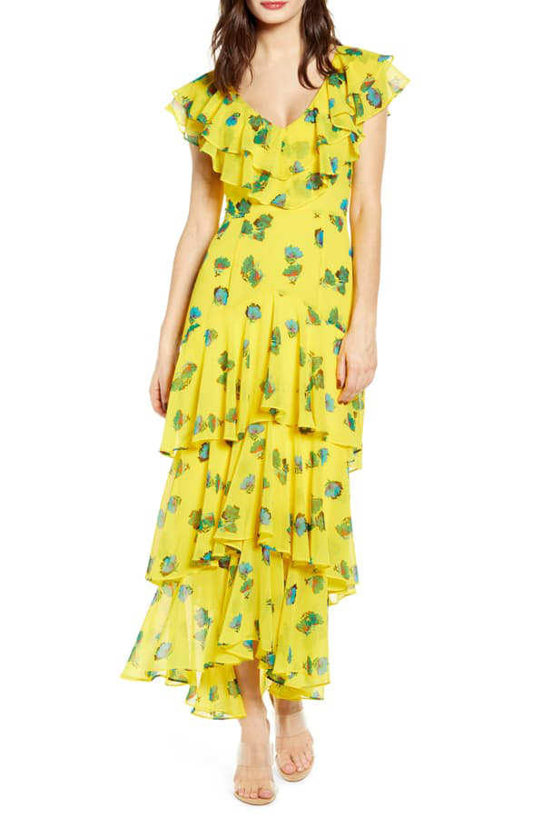 chelsea tiered ruffle maxi dress wayf