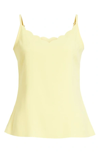 Shop Ted Baker Siina Scallop Camisole In Light Yellow