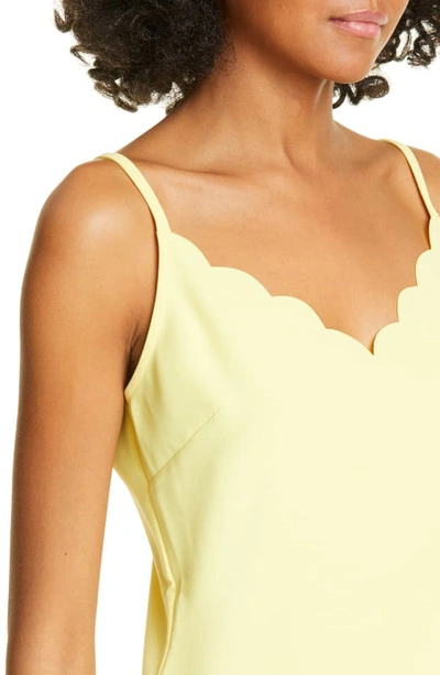 Shop Ted Baker Siina Scallop Camisole In Light Yellow