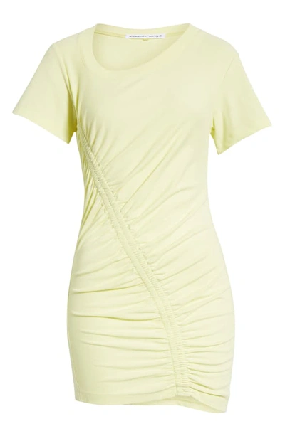 Shop Alexander Wang T Wash & Go High Twist Jersey Dress In Zest