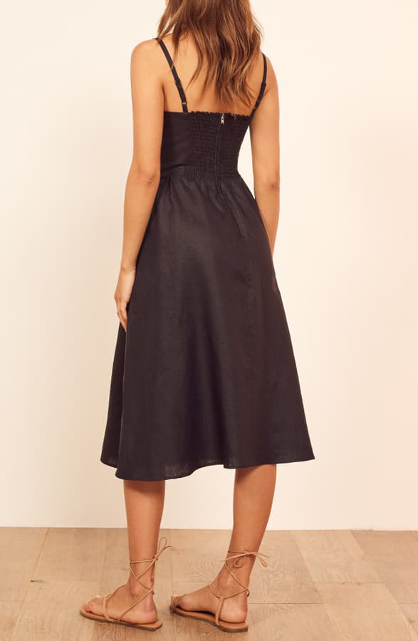 reformation tori linen sundress