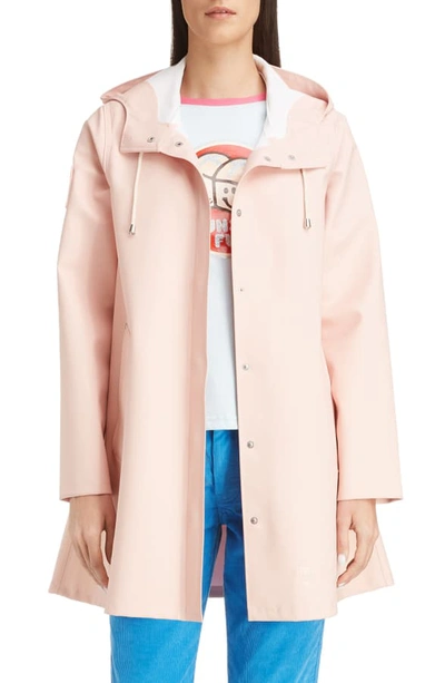 Shop Marc Jacobs X Stutterheim X New York Magazine The Raincoat Hooded Jacket In Pale Pink