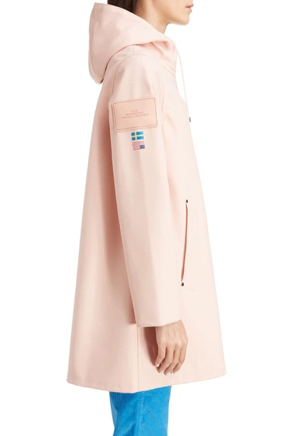 Shop Marc Jacobs X Stutterheim X New York Magazine The Raincoat Hooded Jacket In Pale Pink