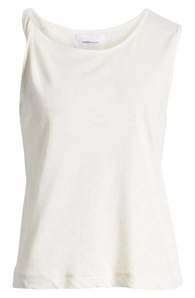 Shop Current Elliott The Tied Up Muscle Tank In White Veil