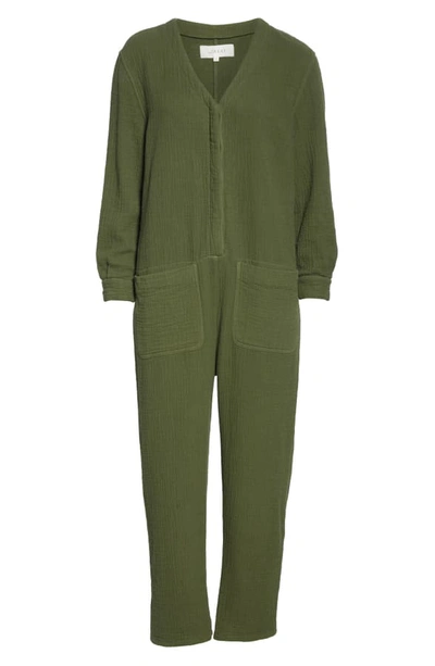 Shop The Great The Union Coverall Jumpsuit In Olive