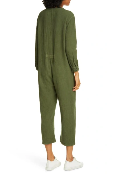 Shop The Great The Union Coverall Jumpsuit In Olive