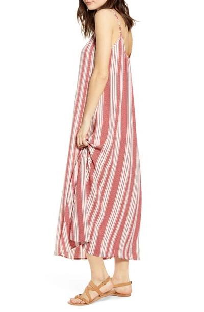 Shop Band Of Gypsies Stripe Maxi Dress In Rust/ Ivory