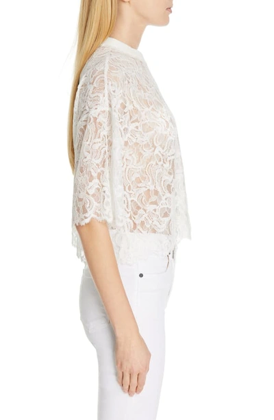Shop Jonathan Simkhai Corded Lace Tee In White