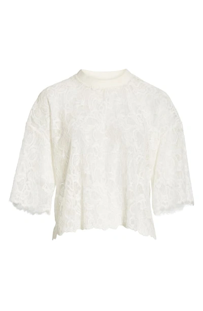 Shop Jonathan Simkhai Corded Lace Tee In White