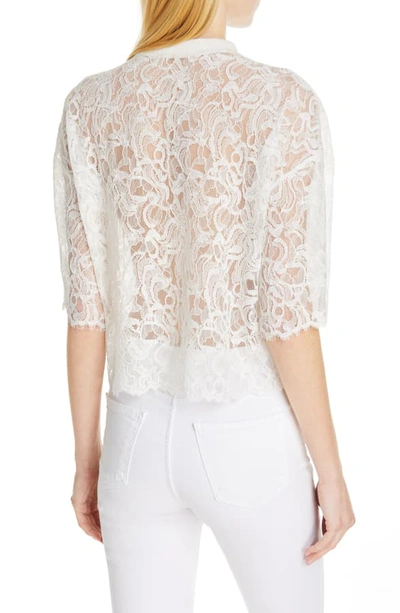 Shop Jonathan Simkhai Corded Lace Tee In White