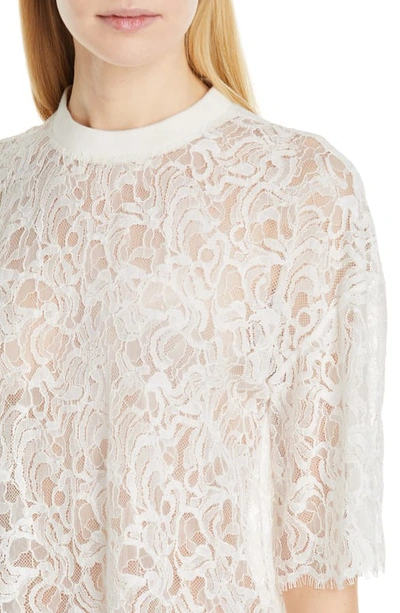 Shop Jonathan Simkhai Corded Lace Tee In White