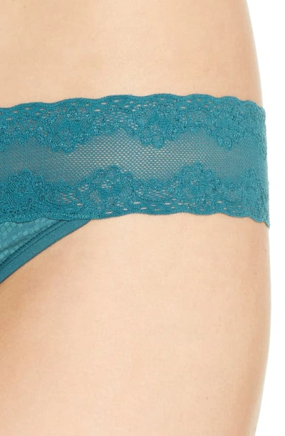 Shop Natori Bliss Perfection Thong In Jade Conform Print