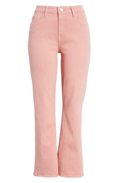 Shop Frame Le Crop Mini Bootcut Jeans In Peony