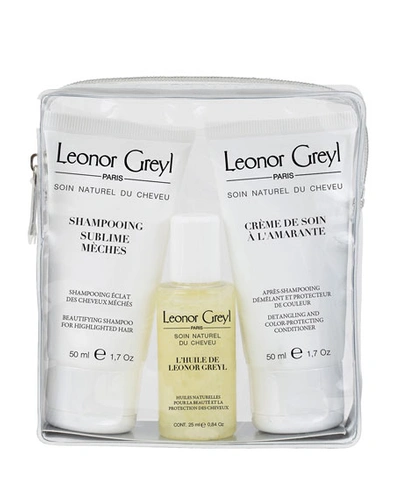 Shop Leonor Greyl Luxury Travel Kit For Colored/highlighted Hair