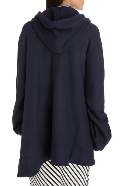 Shop Loewe Oversize Cotton Hoodie In Navy