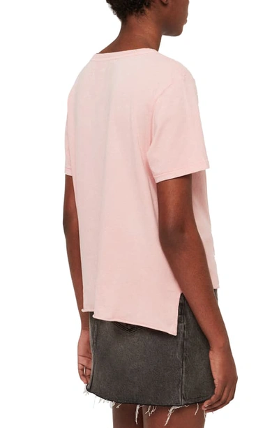 Shop Allsaints Wilma Tee In Pink