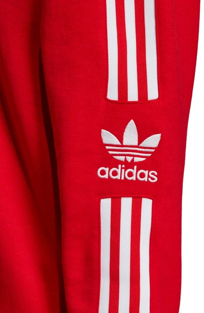 Shop Adidas Originals Lock Up Quarter Zip Pullover In Scarlet